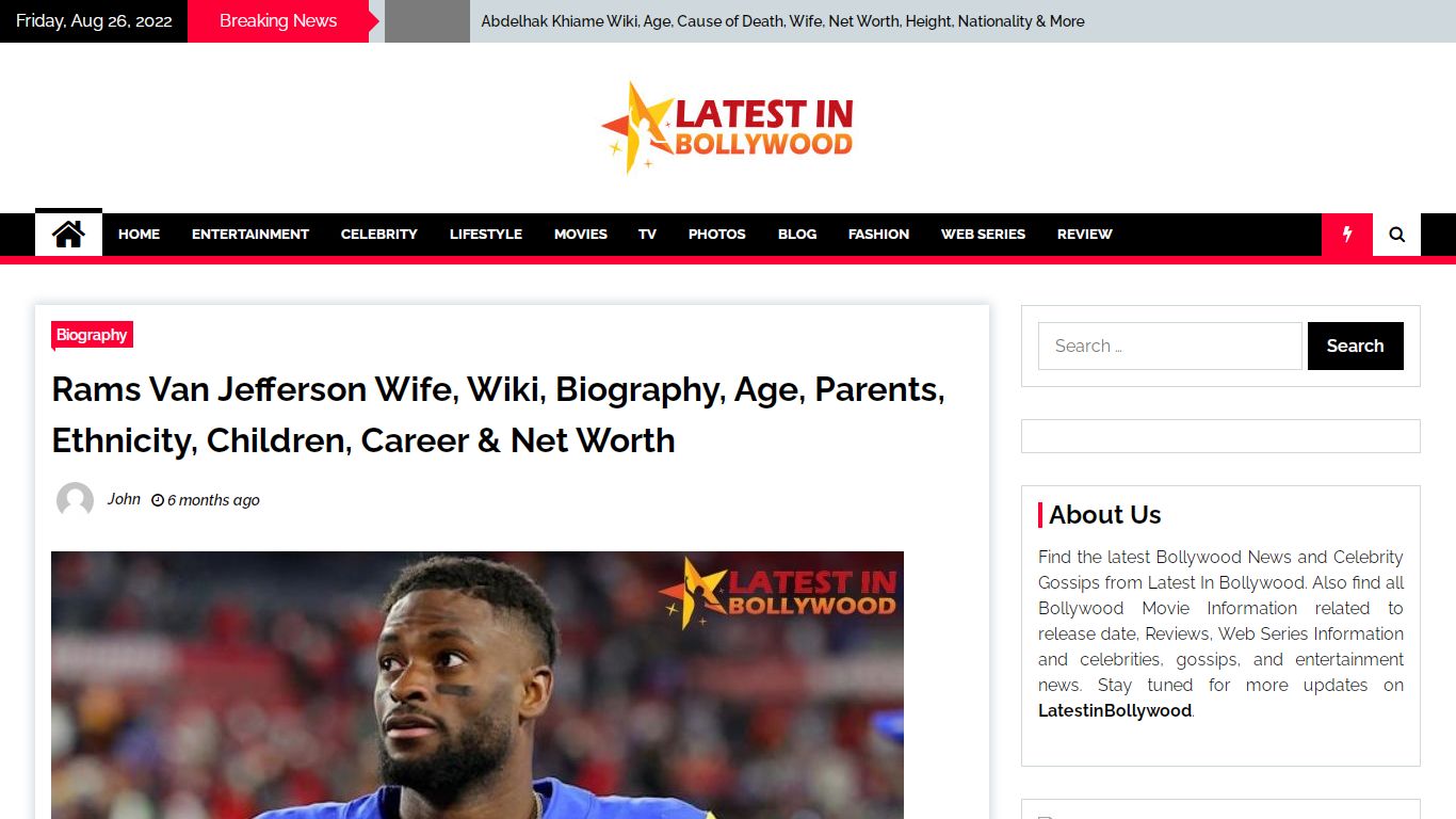 Rams Van Jefferson Wife, Wiki, Biography, Age, Parents, Ethnicity ...