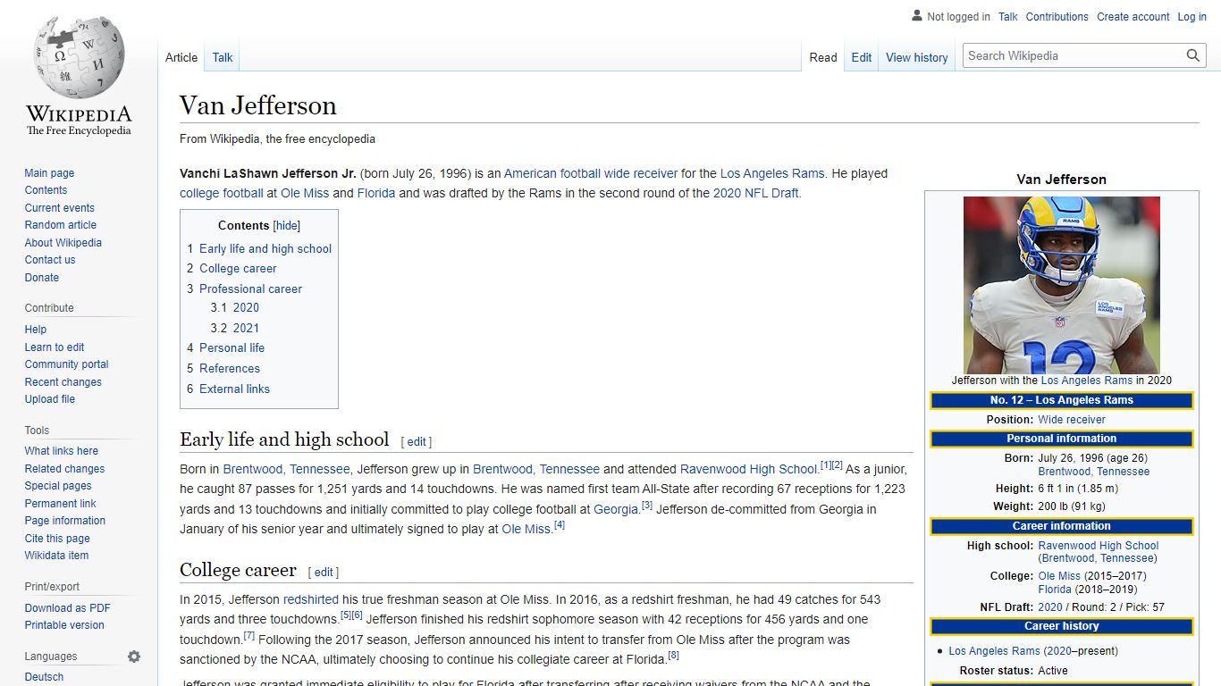 Van Jefferson - Wikipedia